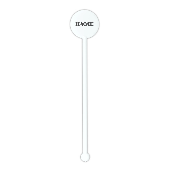 Home State White Plastic 5.5" Stir Stick - Round - Single Stick