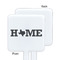 Home State White Plastic Stir Stick - Single Sided - Square - Approval