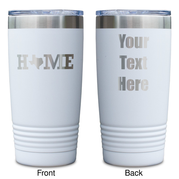 Home State White Polar Camel Tumbler - 20oz - Double Sided - Approval