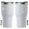 Home State White RTIC Tumbler - Front and Back
