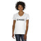 Home State White V-Neck T-Shirt on Model - Front
