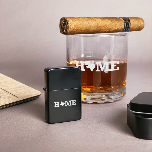 Home State Windproof Lighters - Black - In Context