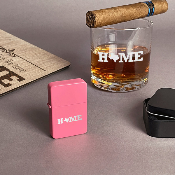 Home State Windproof Lighters - Pink - In Context