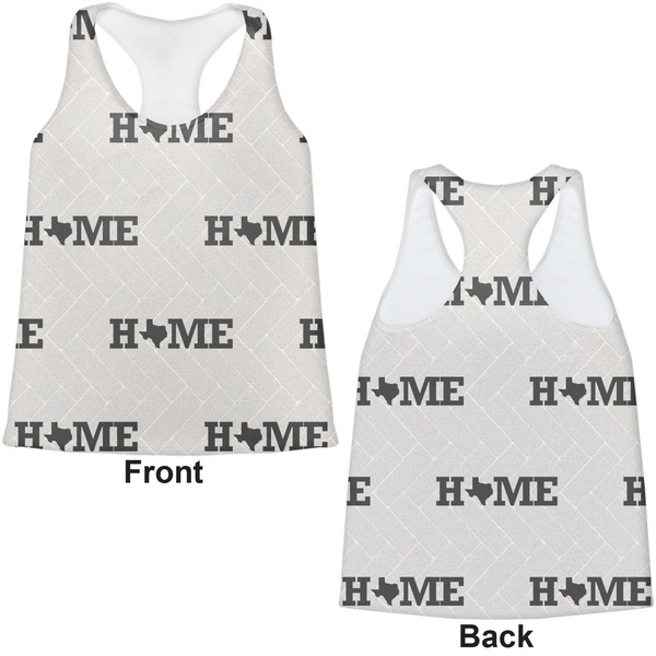 Home State Womens Racerback Tank Tops - Medium - Front and Back