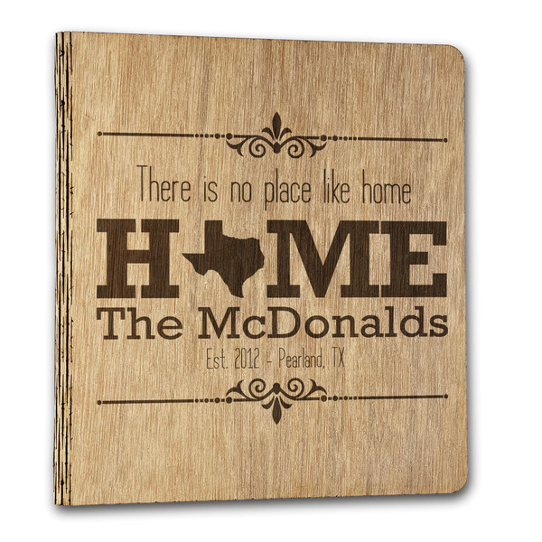Home State Wood 3-Ring Binders - 1" Letter - Front
