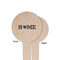 Home State Wooden 4" Food Pick - Round - Single Sided - Front & Back