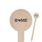 Home State Wooden 6" Food Pick - Round - Closeup