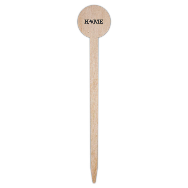 Home State Wooden 6" Food Pick - Round - Single Pick