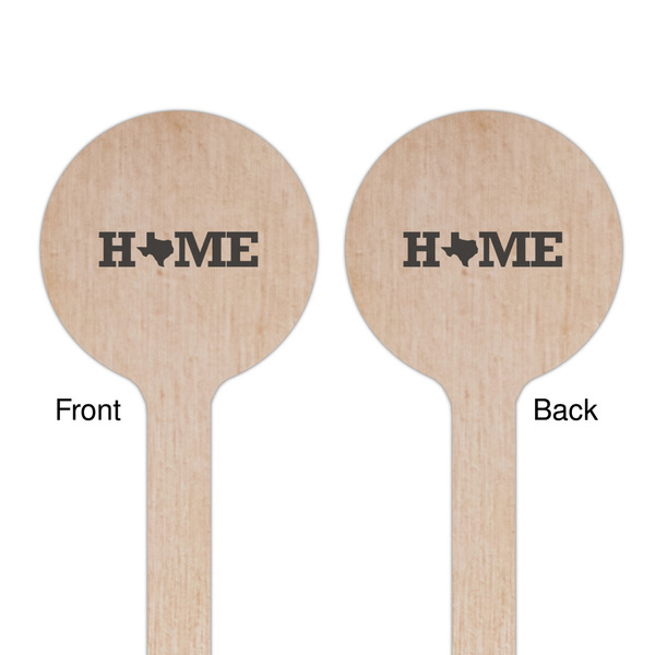 Home State Wooden 6" Stir Stick - Round - Double Sided - Front & Back