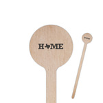 Home State 7.5" Round Wooden Stir Sticks - Single Sided