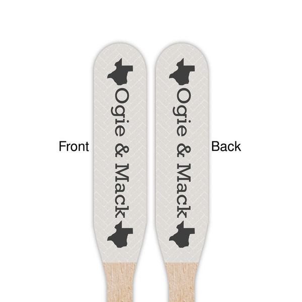 Home State Wooden Food Pick - Paddle - Double Sided - Front & Back