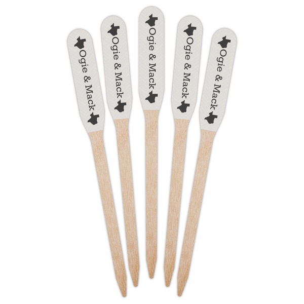 Home State Wooden Food Pick - Paddle - Fan View