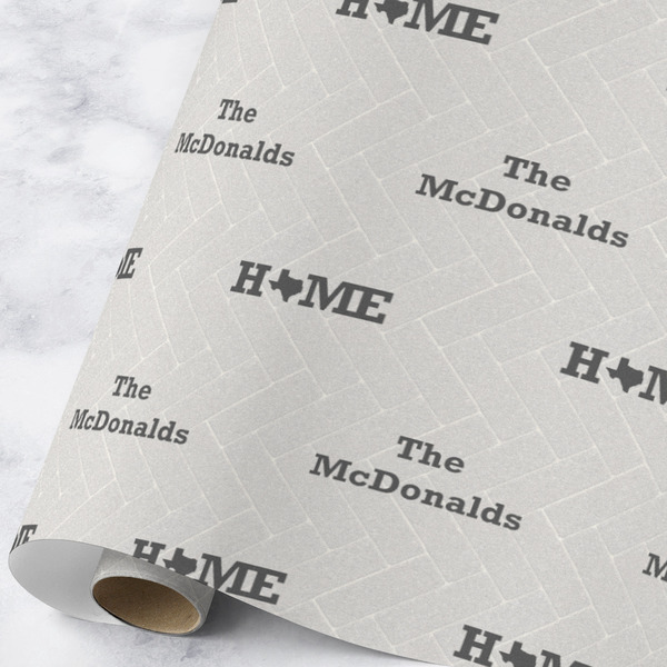 Custom Home State Wrapping Paper Roll - Large - Matte (Personalized)