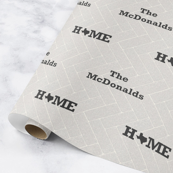 Custom Home State Wrapping Paper Roll - Small (Personalized)