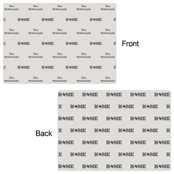 Home State Wrapping Paper Sheet - Double Sided - Front & Back