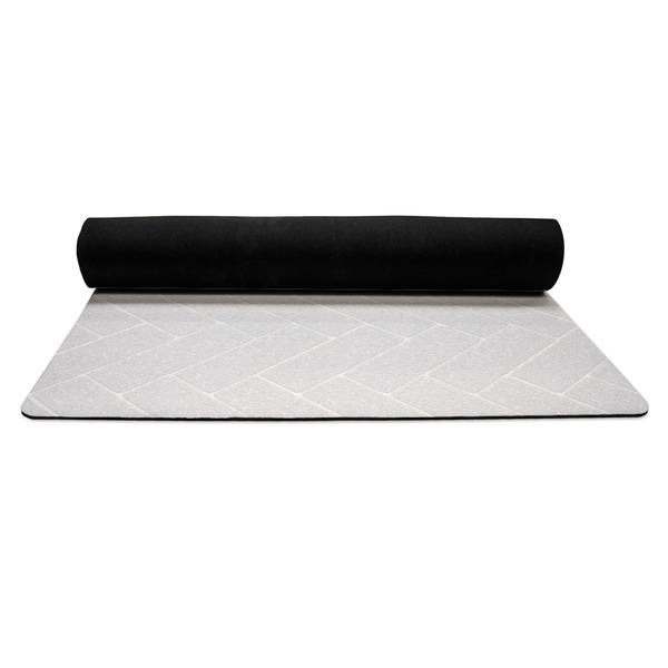 Home State Yoga Mat Rolled up Black Rubber Backing