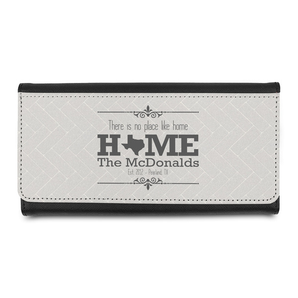 Custom Home State Leatherette Ladies Wallet (Personalized)