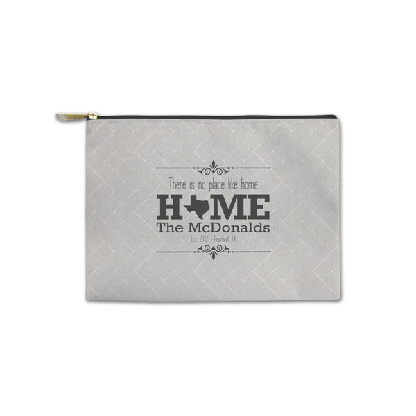 Custom Home State Zipper Pouch - Small - 8.5"x6" (Personalized)
