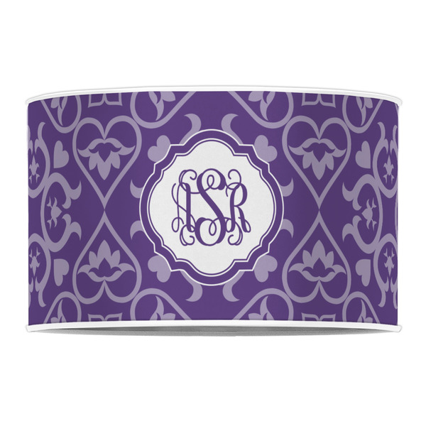 Lotus Flower 12" Drum Lampshade - FRONT (Poly Film)