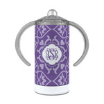 Lotus Flower 12 oz Stainless Steel Sippy Cup (Personalized)