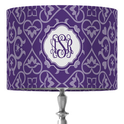 Lotus Flower 16" Drum Lamp Shade - Fabric (Personalized)