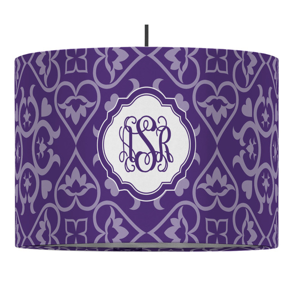 Lotus Flower 16" Drum Lampshade - PENDANT (Fabric)