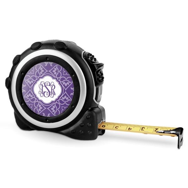 Lotus Flower 16 Foot Black & Silver Tape Measures - Front
