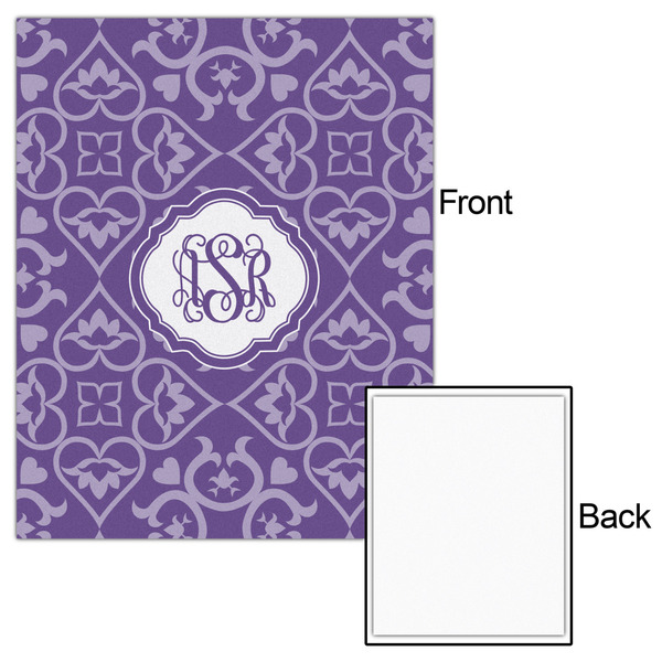 Lotus Flower 16x20 - Matte Poster - Front & Back