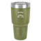 Lotus Flower 30 oz Stainless Steel Tumbler - Olive - Single-Sided (Personalized)