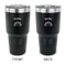 Lotus Flower 30 oz Stainless Steel Ringneck Tumblers - Black - Double Sided - APPROVAL