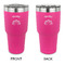 Lotus Flower 30 oz Stainless Steel Ringneck Tumblers - Pink - Double Sided - APPROVAL