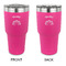 Lotus Flower 30 oz Stainless Steel Tumbler - Pink - Double Sided (Personalized)