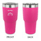 Lotus Flower 30 oz Stainless Steel Ringneck Tumblers - Pink - Single Sided - APPROVAL