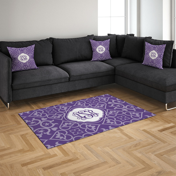 Lotus Flower 4'x6' Indoor Area Rugs - IN CONTEXT
