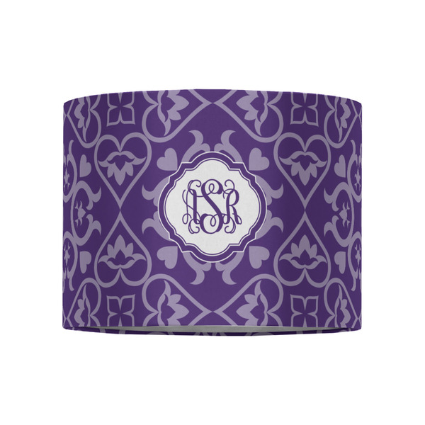 Lotus Flower 8" Drum Lampshade - FRONT (Fabric)