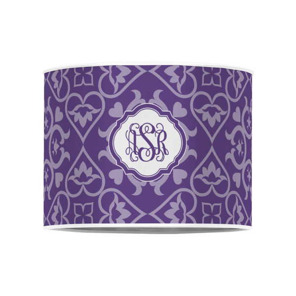 Lotus Flower 8" Drum Lampshade - FRONT (Poly Film)