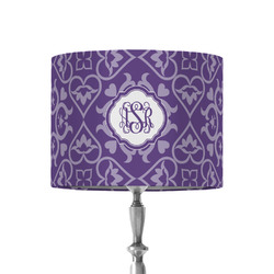 Lotus Flower 8" Drum Lamp Shade - Fabric (Personalized)