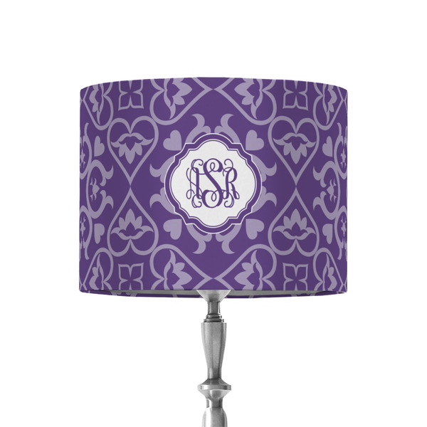 Custom Lotus Flower 8" Drum Lamp Shade - Fabric (Personalized)