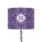 Lotus Flower 8" Drum Lampshade - ON STAND (Fabric)