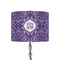 Lotus Flower 8" Drum Lamp Shade - Fabric (Personalized)