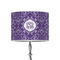 Lotus Flower 8" Drum Lampshade - ON STAND (Poly Film)