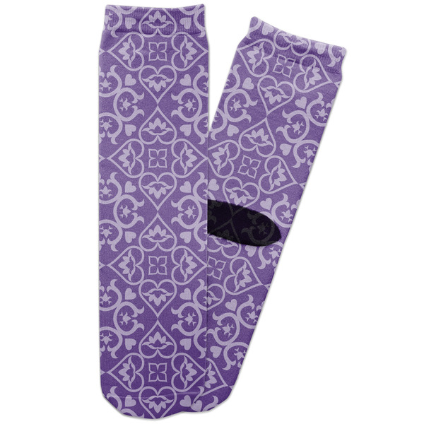 Custom Lotus Flower Adult Crew Socks