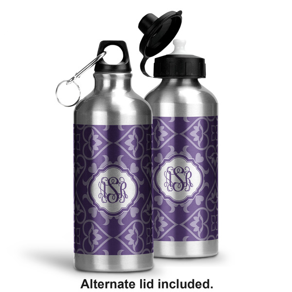 Lotus Flower Aluminum Water Bottle - Alternate lid options