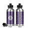 Lotus Flower Aluminum Water Bottle - Front and Back