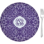 Lotus Flower Glass Appetizer / Dessert Plate 8" (Personalized)