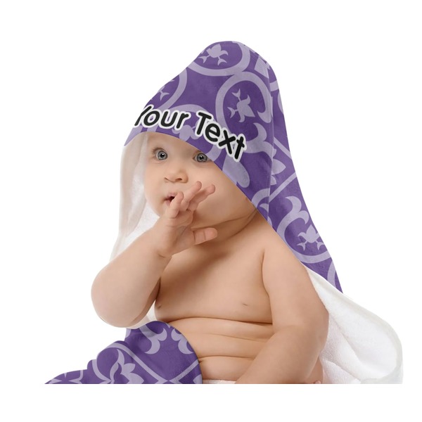 Lotus Flower Baby Hooded Towel on Child