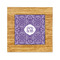 Lotus Flower Bamboo Trivet with 6" Tile - FRONT