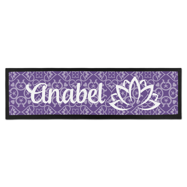 Custom Lotus Flower Bar Mat - Large (Personalized)