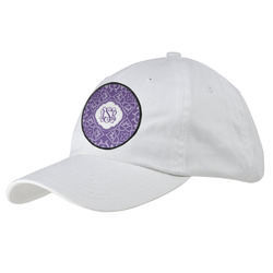 Lotus Flower Baseball Cap - White (Personalized)