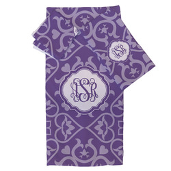 Lotus Flower Bath Towel Set - 3 Pcs (Personalized)